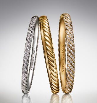 David Yurman Sculpted Cable bracelets