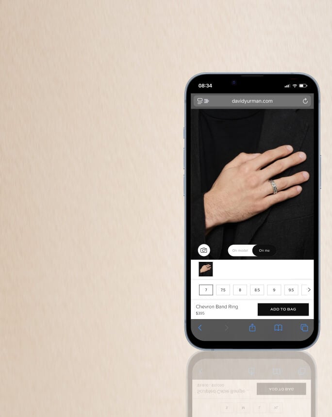 David Yurman virtual try on.