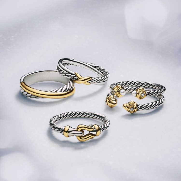 An image of David Yurman petite rings.