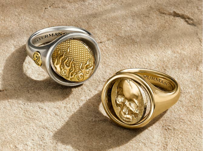Two David Yurman Duality rings.