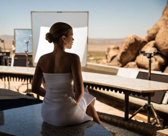 Behind the Scenes of the David Yurman Fall 2023 photoshoot featuring Sofia Richie Grainge.