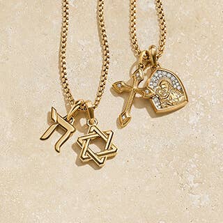 One silver and one gold necklace classic style for Mother's Day.