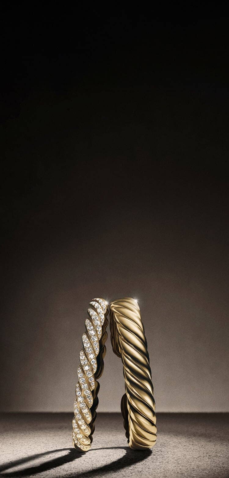 Two David Yurman Cable Bracelets.