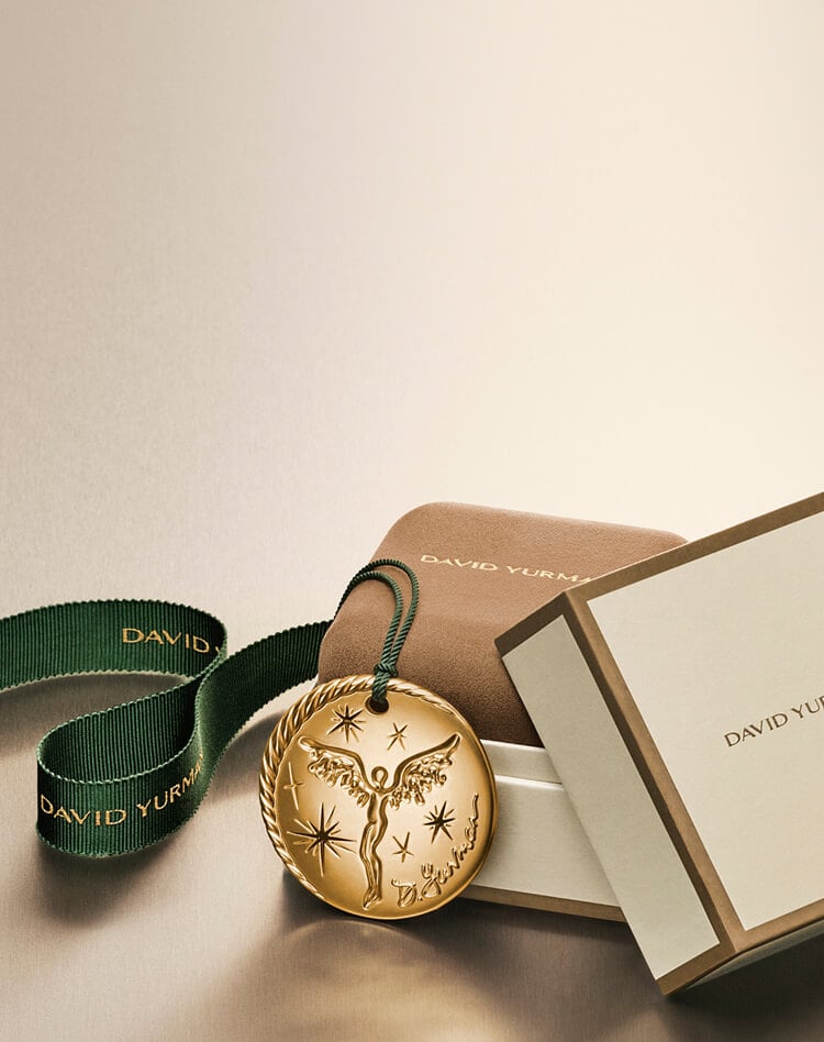 David Yurman holiday packaging and ornament.