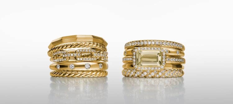 David Yurman Stax collection jewelry.