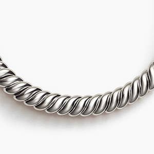 David Yurman Sculpted Cable Chain in Sterling Silver.