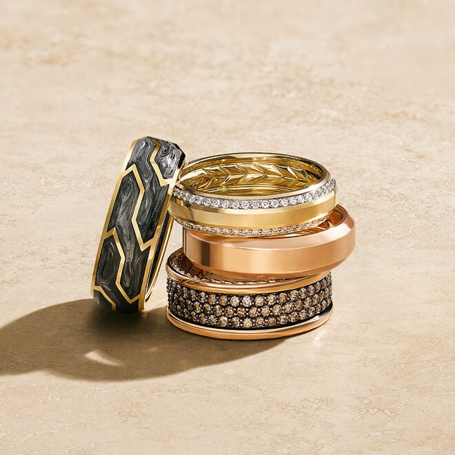 David Yurman men's rings.