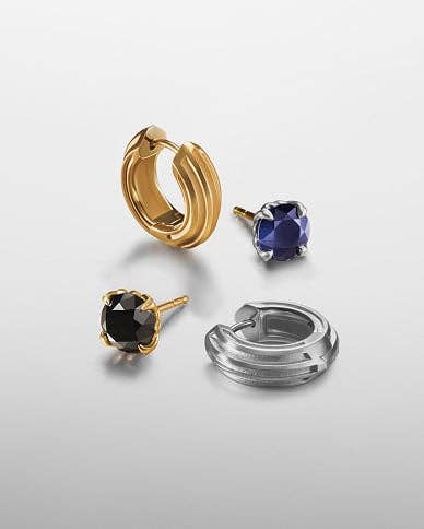 David Yurman earrings for men.