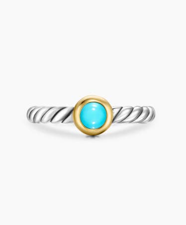 David Yurman Turquoise Petite Cable Ring