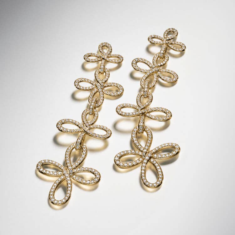 David Yurman Wisteria earrings and ring.