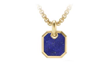 Shop roman amulet in yellow gold with lapis.