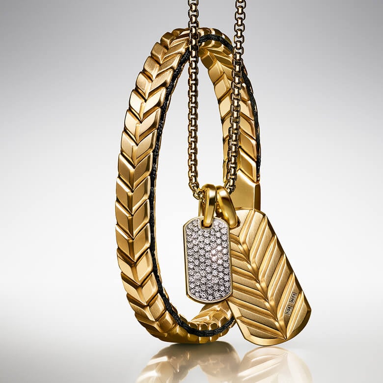 David Yurman Chevron collection for men.