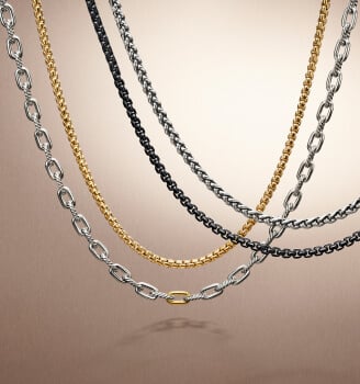 Model wearing Chevron jewelry