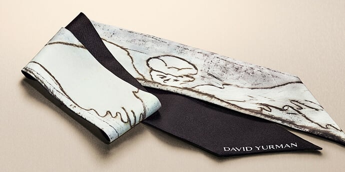 David Yurman silk twilly.