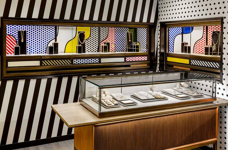Jewelry Cases in David Yurman Soho Store