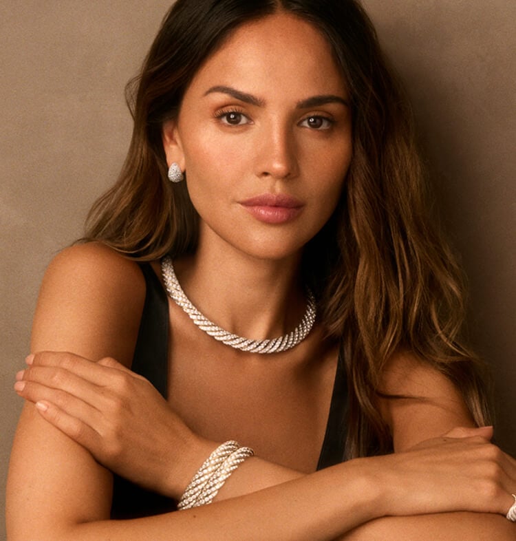 Eiza González featured in David Yurman's Holiday campaign.