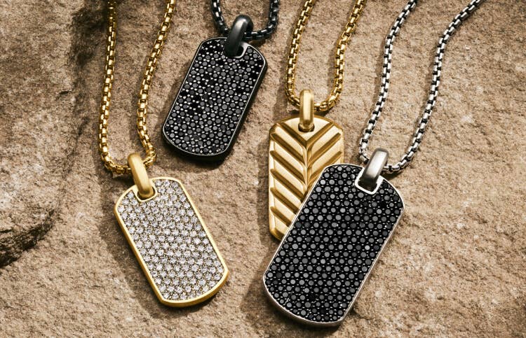 David Yurman Mens Streamline tags.