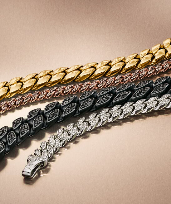Four David Yurman Curb chains.