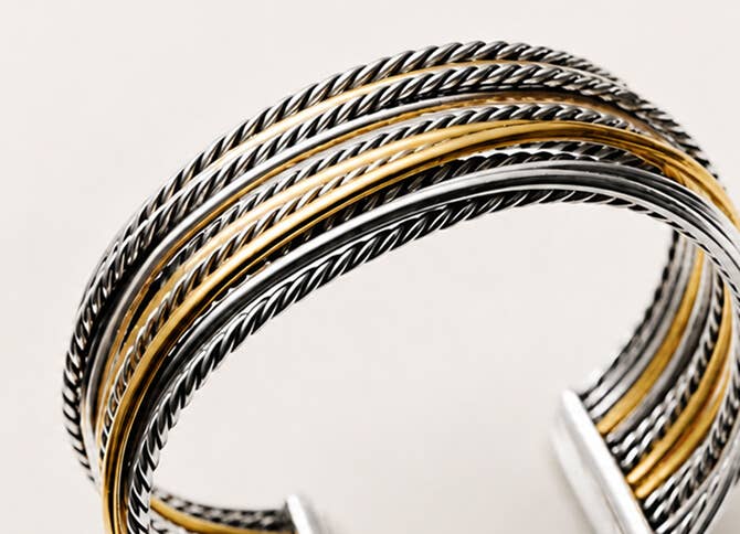 Daivd Yurman Mixed Metals Bracelet Cuff
