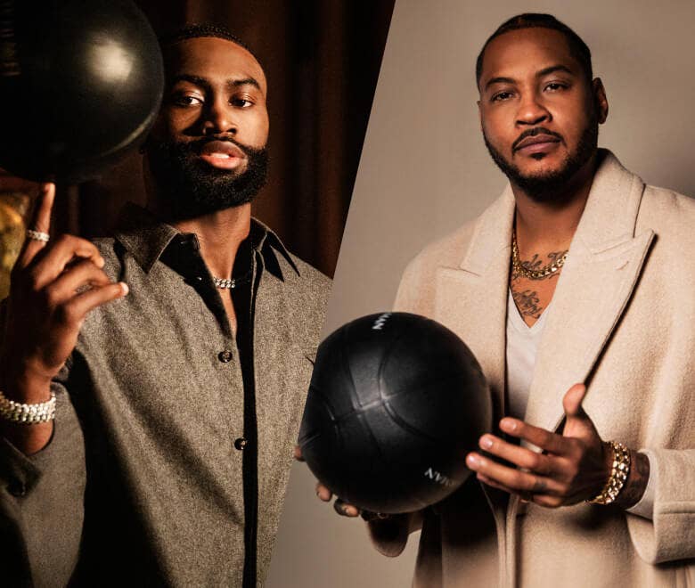 Jaylen Brown and Carmelo Anthony.