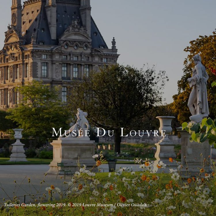 An image of the Louvre in Paris.