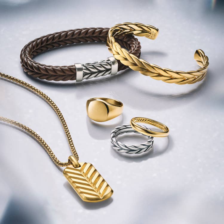 David Yurman men's Chevron Collection.