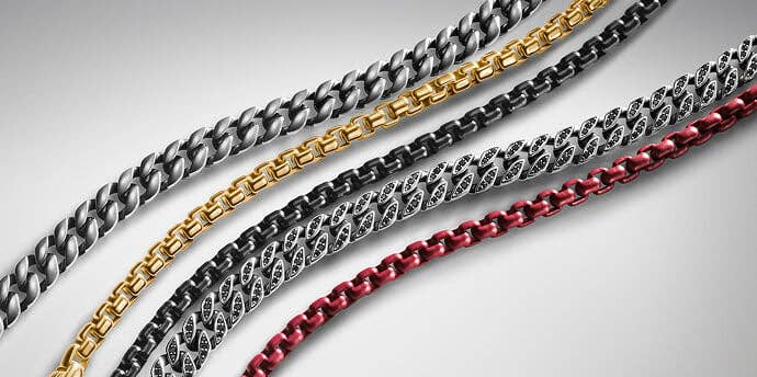 David Yurman chains for men.