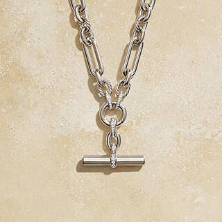 One silver and one gold necklace classic style for Mother's Day.