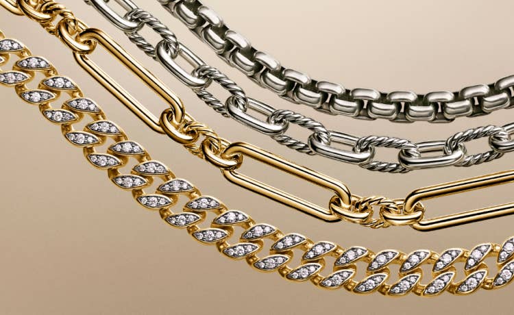 An image of four chains for women.