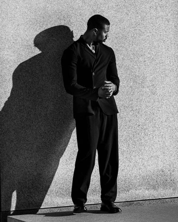 Michael B. Jordan wearing David Yurman's Chevron collection.