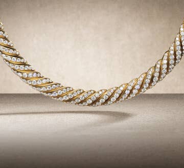 David Yurman Sculpted Cable necklace.