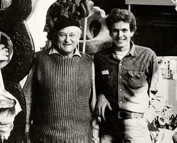 David Yurman and Jacques Lipchitz in 1964