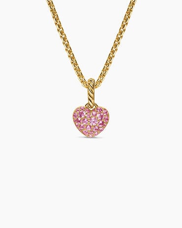 David Yurman Petite Pavé Heart Amulet.