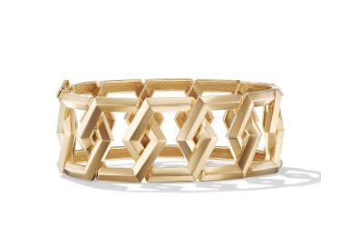 Shop carlyle bracelet in 18K yellow gold.