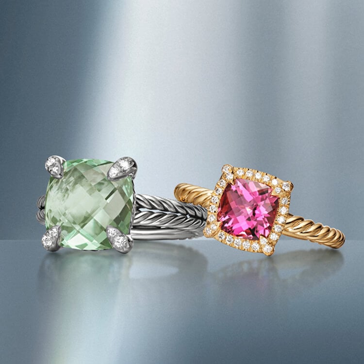 Two David Yurman Chatelaine rings.