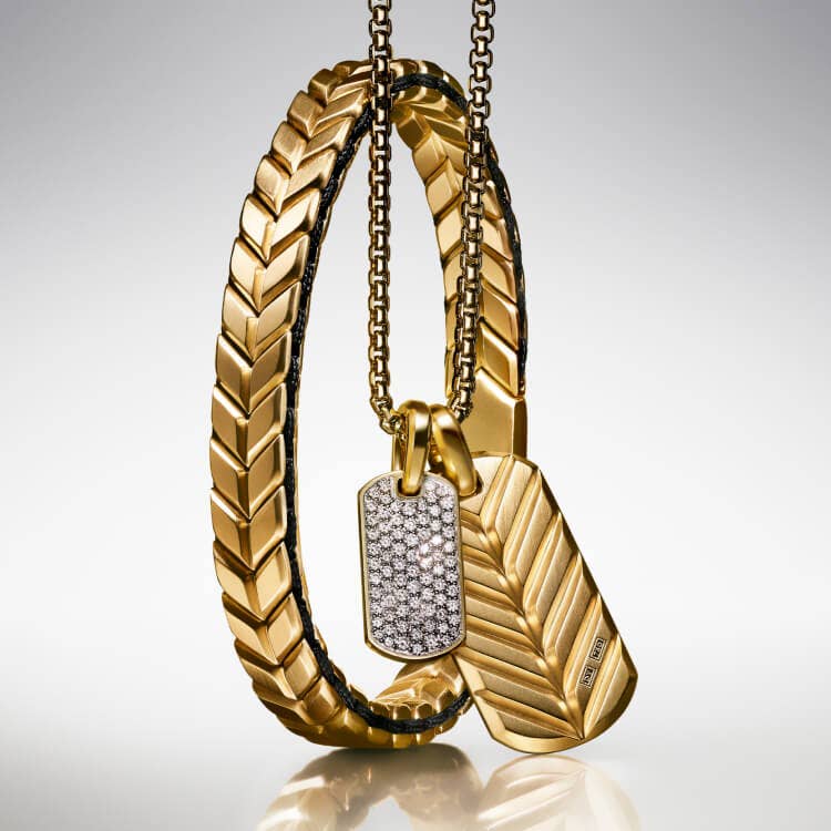 David Yurman's Chevron collection for men.