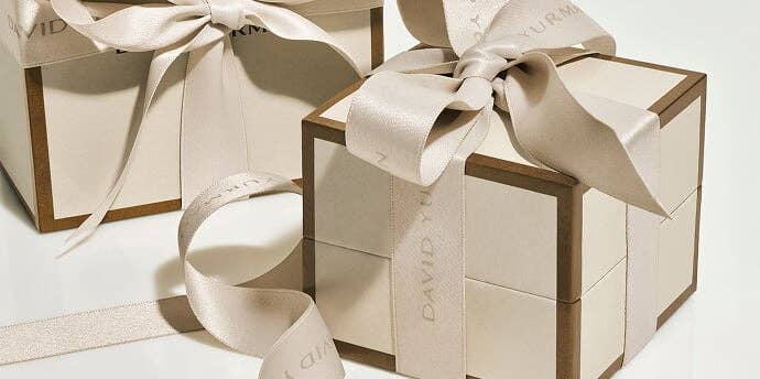 David Yurman gift packaging.