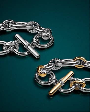 Two David Yurman Mercer bracelets.