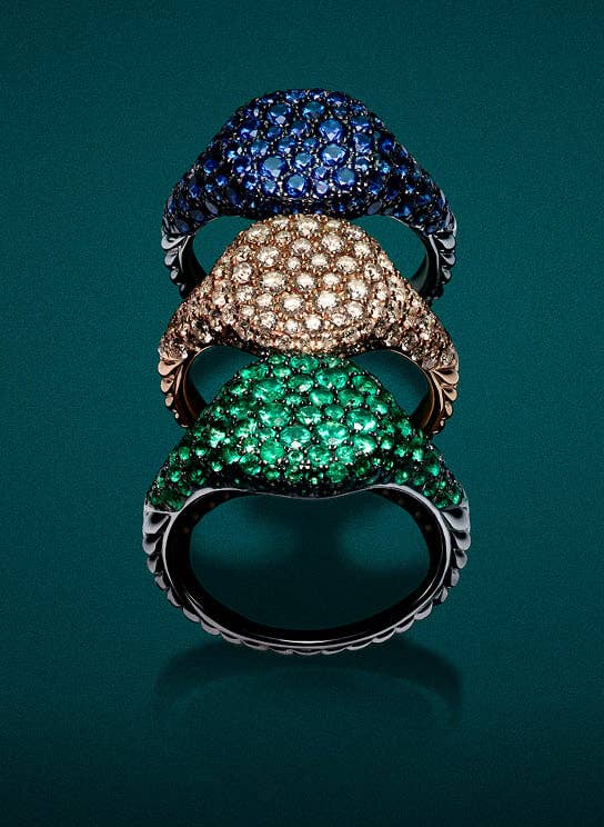 David Yurman pave jewelry
