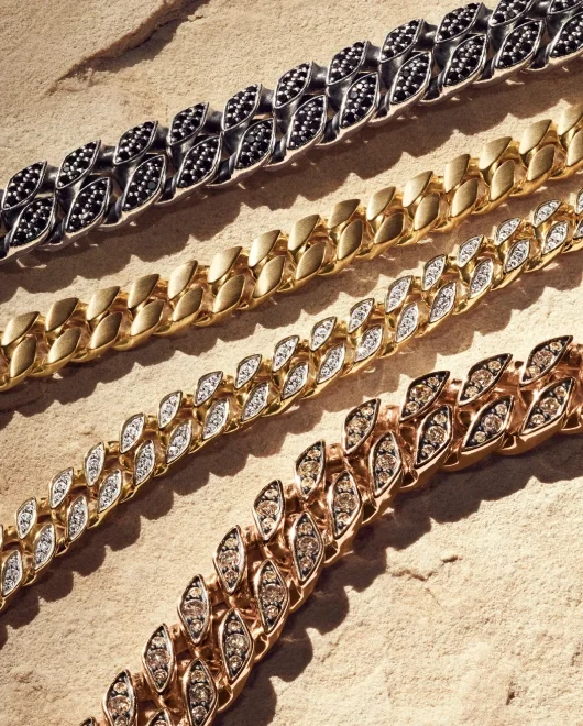 A collection of 4 David Yurman Curb Chain Necklaces.