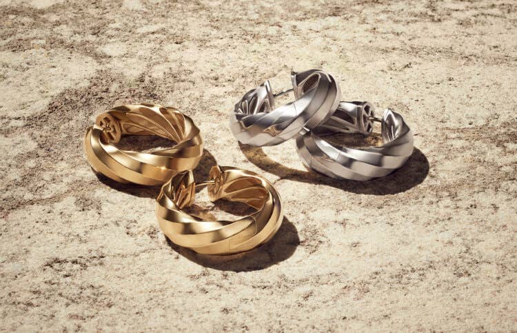 David Yurman Cable Edge Collection earrings.