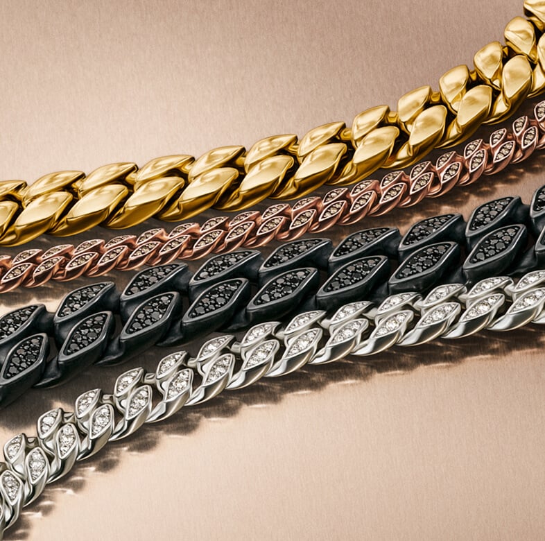 David Yurman Curb chains.