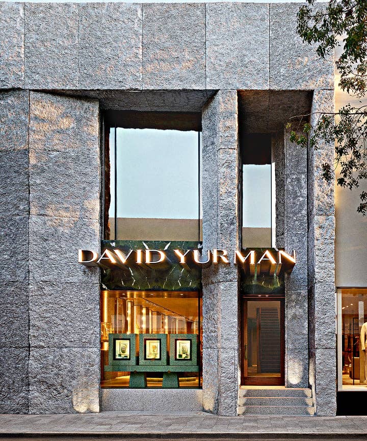 David Yurman's Miami Design District store entrance.