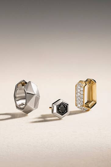 David Yurman earrings for men.