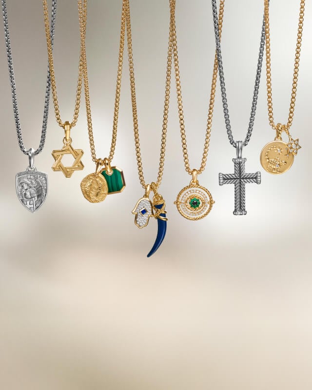 David Yurman religious jewelry.