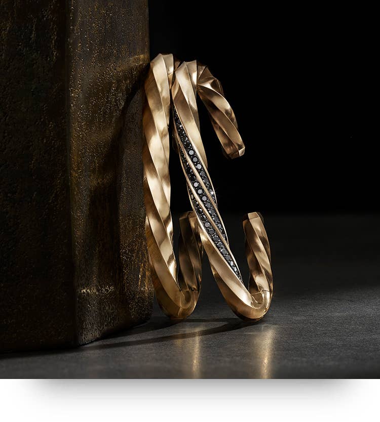 An image of mens cable edge bracelets.