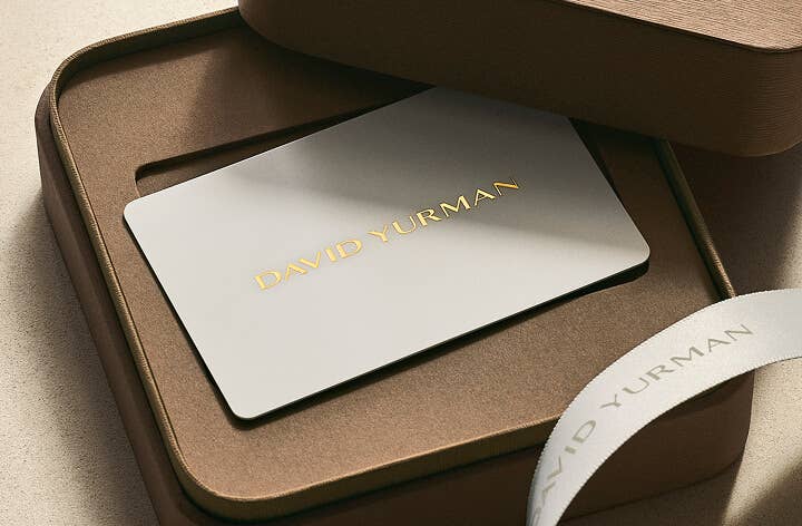 David Yurman gift packaging.