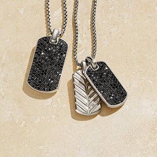 David yurman mens on sale black diamond necklace