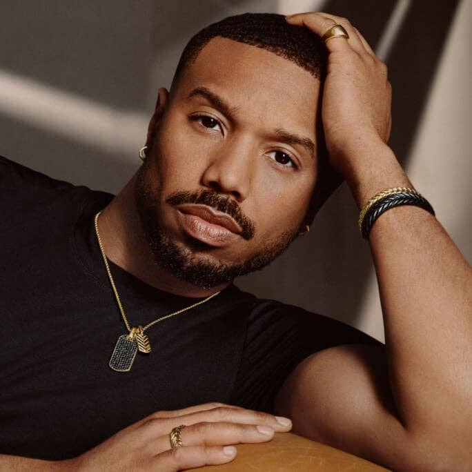 Michael B. Jordan in David Yurman jewelry 