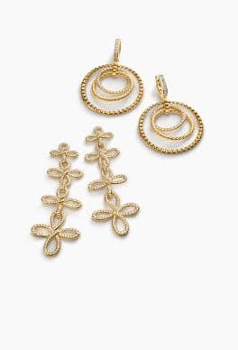 Two David Yurman drop earrings.